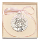 PEWTER BABY CRIB MEDAL