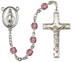 Brass Rosary with 6mm Emethyst Beads