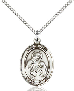 .925 SILVER ST ANN OVAL MEDAL