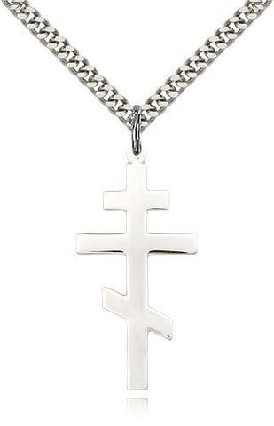 SILVER ST ANDREW CROSS POLISHED