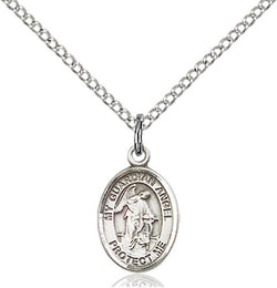 .925 SILVER GUARDIAN ANGEL MEDAL (OVAL)