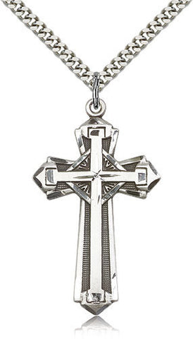 STERLING SILVER CROSS PENDANT