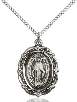 STERLING SILVER MIRACULOUS MEDAL