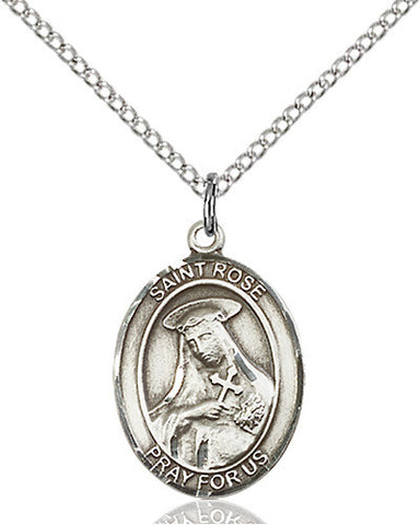 OVAL SILVER SAINT ROSE MEDAL