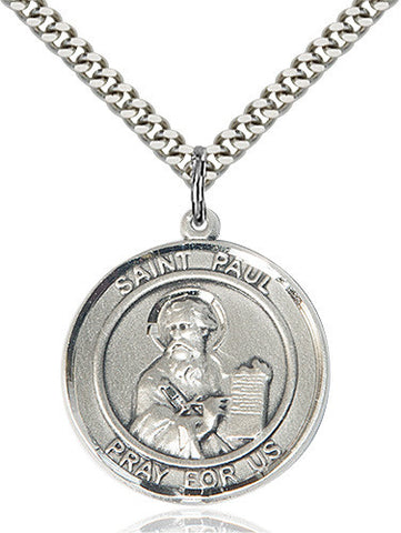 SILVER ST PAUL THE APOSTLE NECKLACE