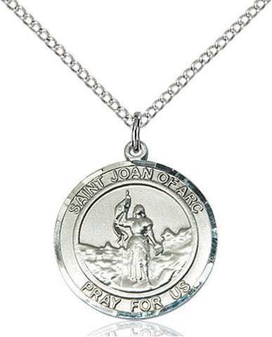 STERLING SILVER ST. JOAN of ARC MEDAL