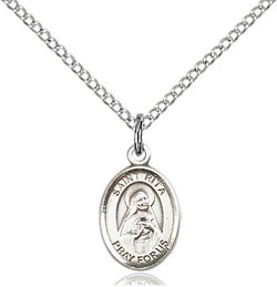 OVAL SILVER SAINT RITA MEDAL