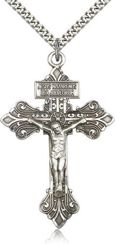 SILVER ENGRAVED PARDON CRUCIFIX