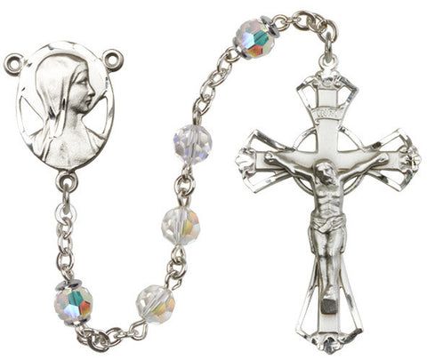 Brass Rosary Swarovski Crystal Beads