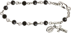Black Infant Rosary Bracelet