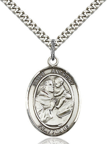 SILVER SAINT ANTHONY MEDAL (OVAL)