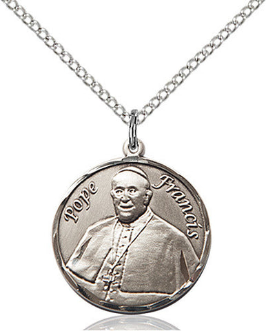 ROUND SILVER POPE FRANCIS MEDAL
